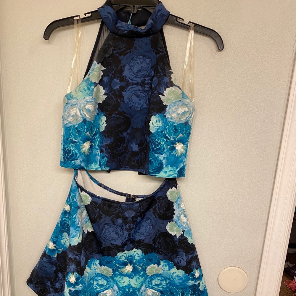 Floral two piece dress